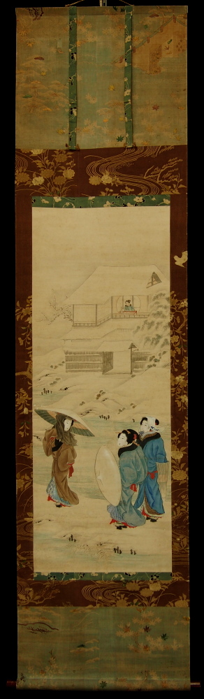 京都の掛軸専門店 古美術神宮堂 掛軸 彩色人物画