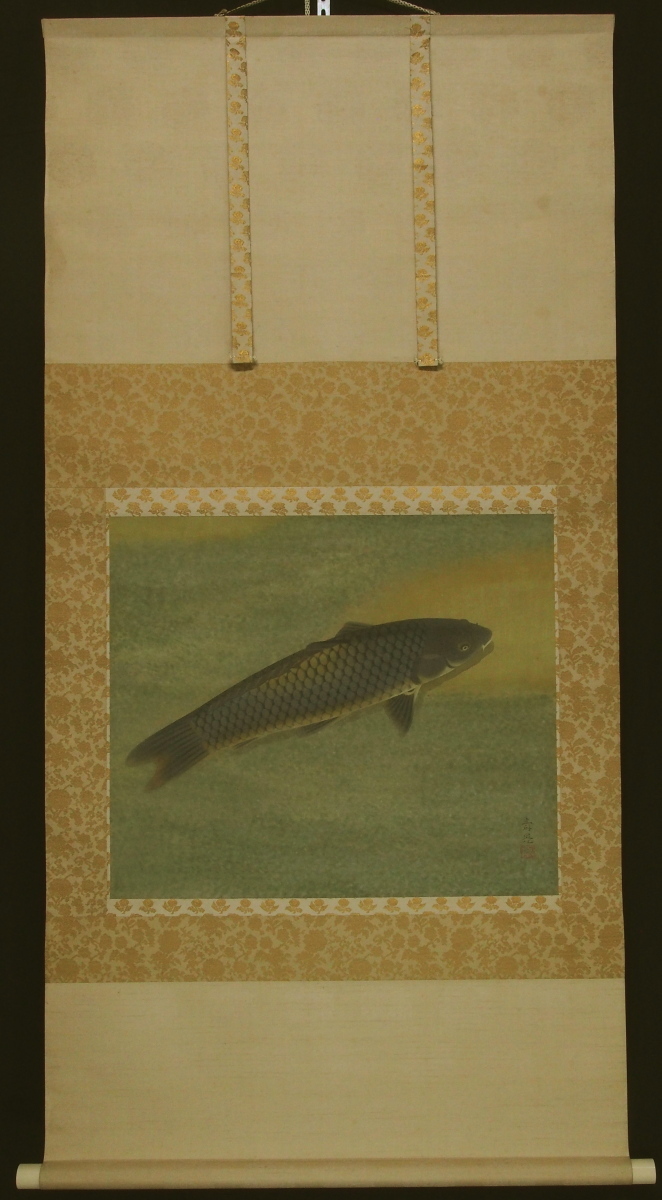 京都の掛軸専門店 古美術神宮堂 掛軸 彩色花鳥画